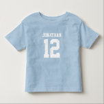 名前をカスタムするナンバーボーイズSport Jerseyシャツ トドラーTシャツ<br><div class="desc">名前をカスタムするとナンバーパーソナライズされたを付けた自分のサッカージャージーの少年のTシャツを作成する。カスタマイズカッコいい可能なスポーツシャツ、それは男の子のための可愛いギフトアイディアである。このトレンディーキッズスポーツウェアは、サッカー、サッカー、バレーボール、野球、ソフトボール、バスケットボール、ホッケーを含むすべてのスポーツに適している。クリックカスタマイズは、文字、フォントカスタマイズ、色を追加するボタン。自分の息子を扱うか、孫や甥のために完璧な贈り物を作りなさい。</div>