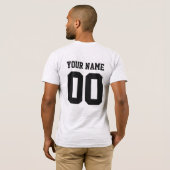 名前をカスタムするナンバーメンズサッカーTシャツ Tシャツ (裏面フル)