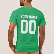 名前をカスタムするナンバーメンズサッカーTシャツ