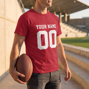 名前をカスタムするナンバーメンズサッカーTシャツ Tシャツ