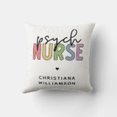 名前をカスタムするナース |精神医学ナース クッション (裏面)
