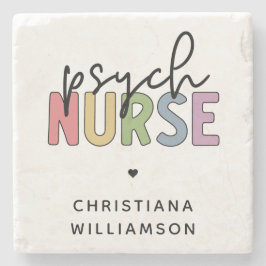 名前をカスタムするナース |精神医学ナース ストーンコースター