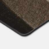 名前をカスタムするニュートラルブラウンズオフィスギフトデスクトップ デスクマット (コーナー)