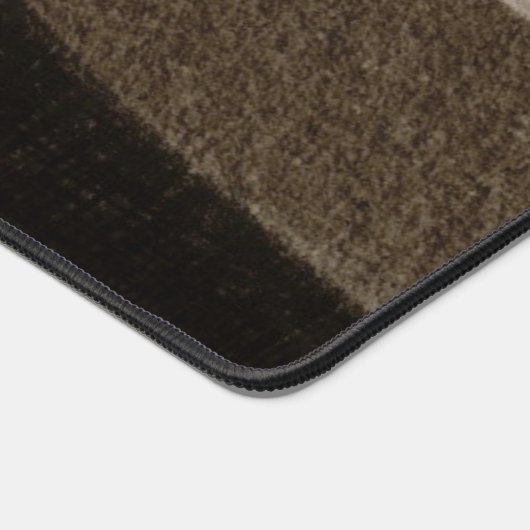 名前をカスタムするニュートラルブラウンズオフィスギフトデスクトップ デスクマット (コーナー)