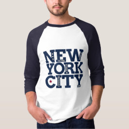 名前をカスタムするニューヨークシティタイポグラフィ服 Tシャツ