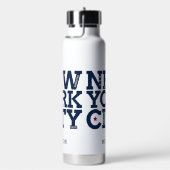 名前をカスタムするニューヨークシティ ウォーターボトル (右面)
