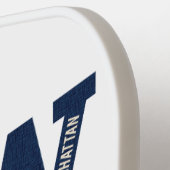 名前をカスタムするニューヨークシティ ピックルボールラケット (左詳細)