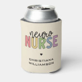 名前をカスタムするニューロナース神経科学ナースギフト 缶クーラー (缶裏面)