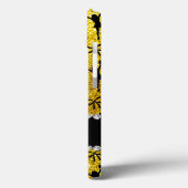 名前をカスタムするネオンイエローグリッターチアリーティング Case-Mate iPhoneケース (裏面 / 左)