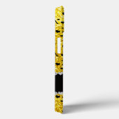 名前をカスタムするネオンイエローグリッターチアリーティング Case-Mate iPhoneケース (裏面 / 右)