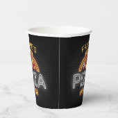 名前をカスタムするネオンイタリアンピッツェリアピザハウス 紙コップ (右)