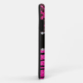 名前をカスタムするネオンホットピンクゼブラヒョウ Case-Mate iPhoneケース (裏面/右)