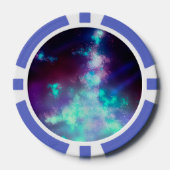 名前をカスタムするネオンライト ポーカーチップ (正面)