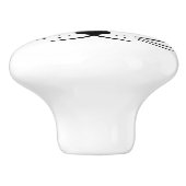 名前をカスタムするネコ顔ノベルティ セラミックノブ (側面)