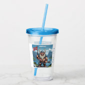 名前をカスタムするノルウェートロル アクリルタンブラー (裏面)