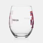 名前をカスタムするノルウェートロル ステムなしワイングラス (左)