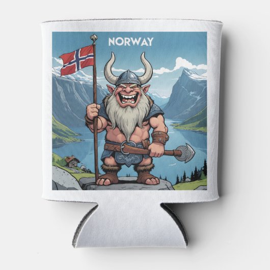 名前をカスタムするノルウェートロル 缶クーラー (正面)