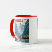 名前をカスタムするノルウェー マグカップ (正面左)