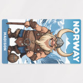 名前をカスタムするノルウェー ラベル (デザイン2)