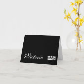 名前をカスタムするノートカードページクラウン カード (黄色い花)