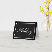 名前をカスタムするノートカード カード (黄色い花)