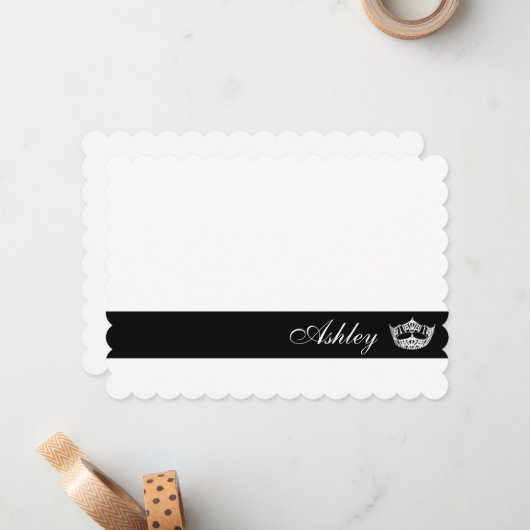 名前をカスタムするノートカード ノートカード (正面/裏面インサイチュ)