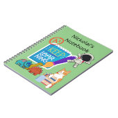 名前をカスタムするノートブック、新学期ノートブック ノートブック (左側)