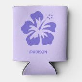 名前をカスタムするハイビスカス 缶クーラー (正面)