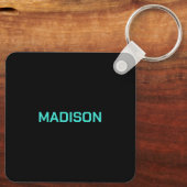 名前をカスタムするハウスミュージック キーホルダー (裏面)