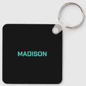 名前をカスタムするハウスミュージック キーホルダー (裏面)