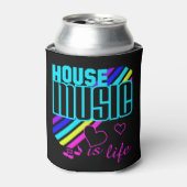 名前をカスタムするハウスミュージック 缶クーラー (缶正面)