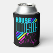 名前をカスタムするハウスミュージック 缶クーラー (缶裏面)