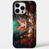 名前をカスタムするハッピーイースターバニーとイースターエッグ Case-Mate iPhoneケース (裏面)