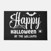 名前をカスタムするハッピーハローウィン ドアマット (正面)
