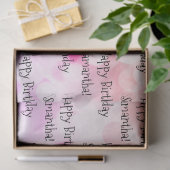 名前をカスタムするハッピーバースデーおもしろいブカラフルライト 薄葉紙 (ギフト)