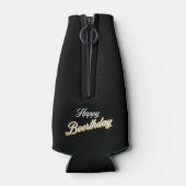 名前をカスタムするハッピービーダーデイビールボトルクール ボトルクーラー (裏面)