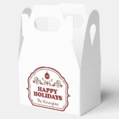 名前をカスタムするハッピーホリデーのお気に入り フェイバーボックス (オープン)