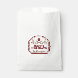 名前をカスタムするハッピーホリデーズオペバッグ フェイバーバッグ