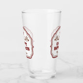 名前をカスタムするハッピーホリデーズピントグラス タンブラーグラス (左)