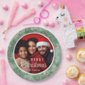 名前をカスタムするハッピーホリデーズ紙プレート ペーパープレート (パーティー)