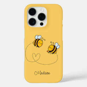 名前をカスタムするハッピーラブハチ iPhone 16 PROケース