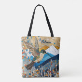 名前をカスタムするハミングバード トートバッグ (裏面)