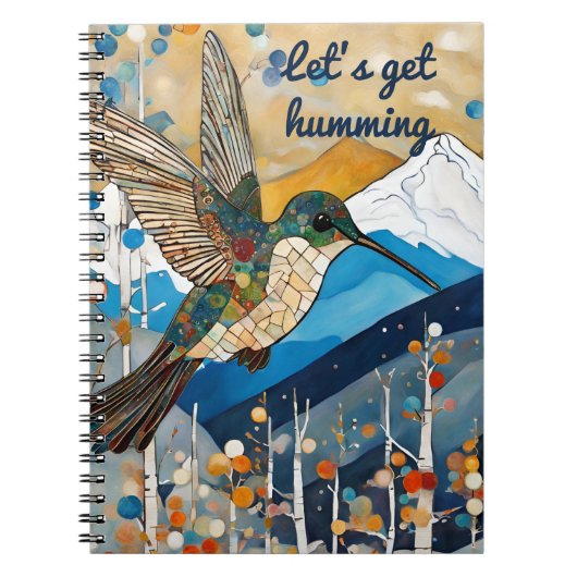 名前をカスタムするハミングバード ノートブック (正面)