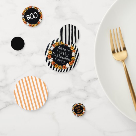 名前をカスタムするハローウィンパーティデコーキュート幽霊 コンフェッティ (グループ)