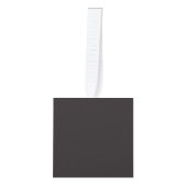 名前をカスタムするハローブラックアンドホワイトゴルフ キューブオーナメント (正面)