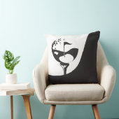 名前をカスタムするハローブラックアンドホワイトゴルフ クッション (椅子)