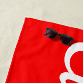 名前をカスタムするバケーションプールパーソナライズされた誕生日 ビーチタオル (インサイチュ)