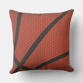 名前をカスタムするバスケットボール誕生日ラージグランジボール クッション (裏面)