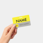 名前をカスタムするバッジ バッジ (手持ち)