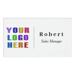 名前をカスタムするバッジ（ロゴ付き） 名札